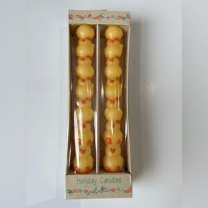 Vintage Russ Berrie Holiday Easter Taper Candles Baby Chicks